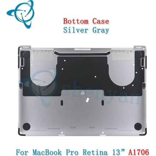 New aA1706 Bottom Case Lower Cover Silver/Grey(Gray) for Macbook Pro 13" Retina A1706 Touchbar Version MLH12 MPXV2 EMC3071/3163