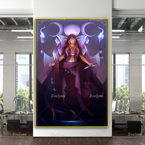 Greek Mythology Posters~ Hecate Art ~ Greek Gods Home Decor Canvas Wall Art Prints Living Room Decoration Unique Gift