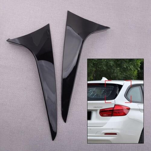 CITALL 2Pcs Rear Window Side Spoiler Splitter Fit for BMW 3 Series F31 Touring Wagon 2012 2013 2014 2015 2016 2017 2018