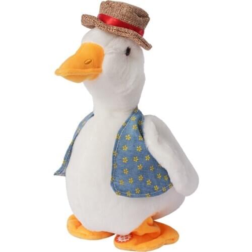 Robot Duck Toy Interactive Electronic Plush Animal Pets Sound Control Duck Dance Walk Talk Sing 180 Songs Music Toys For Kids