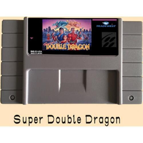 Super Double Dragon 16 bit Big Gray Game Card For USA NTSC Game Player