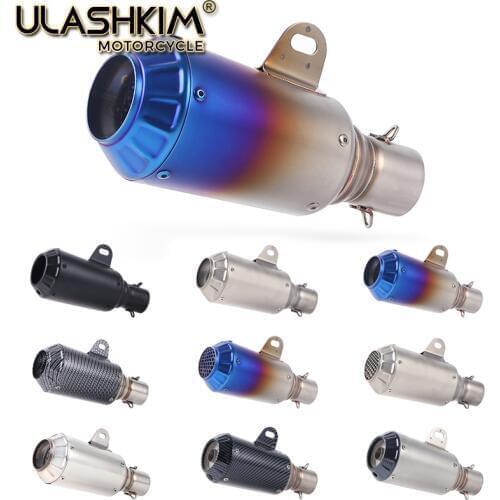 Universal Modified Motorcycle Exhaust Muffler 250SB MT07 MT09 SV650 GSX R600 R650 R750 CBR125R Z800 Z900 CBR150R CBR250R