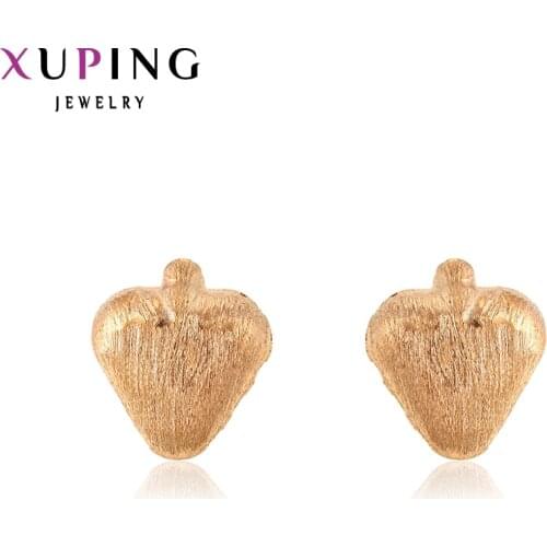 Xuping Elegant Earrings New Design Gold Color Plated Fashion Jewelry Wedding Stud Earrings for Women 29898