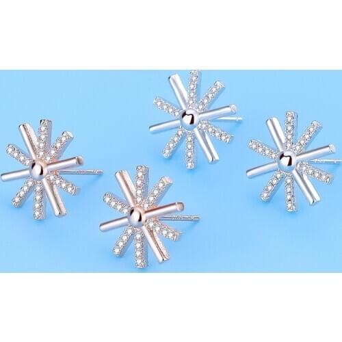 Sun Descendants Hypoallergenic Student Earrings Female Korean Jewelry Flower Micro Earrings Gift