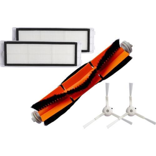 2* Hepa Filter 2* Side Brush 1* Main Roll Brush for Xiaomi mi Roborock Robot Vacuum Cleaner Spare Parts Accessories SKV4022GL