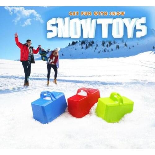 Winter Block Mold Funny Plastic Castle Foundation Brick Maker Mould Kids Outdoor Winter Sand Block Mold