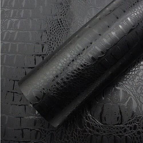 1.52m*30m Automotive Interior Stickers Car Sticker Wrap Film Simulation Crocodile Styling Leather Decals Car Sticker
