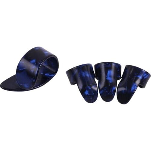 4pcs/set Plastic Guitar Finger Picks Thumb Plectrums Nail Protectors Tool for Bass Instrument Parts