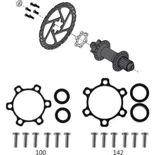 Bicycle Hub Adapter Alloy Front Rear Spacer Conversion 100 to 110mm/142 to 148mm U7EF