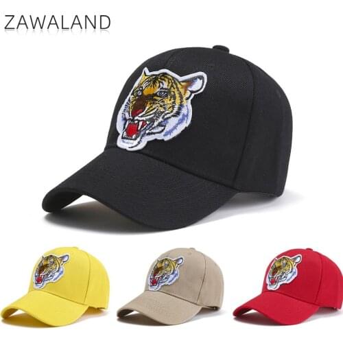 Zawaland Fashion Outdoor Casual Baseball Caps Unisex Spring and Summer New Tiger Head Embroidery Caps Street Sun Protection Hats