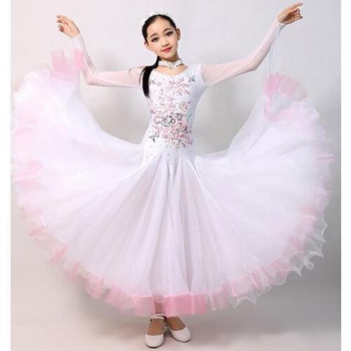 Ballroom dancing dresses for kids child dance costume for kids ballroom dance competition dresses dance dress for girls red