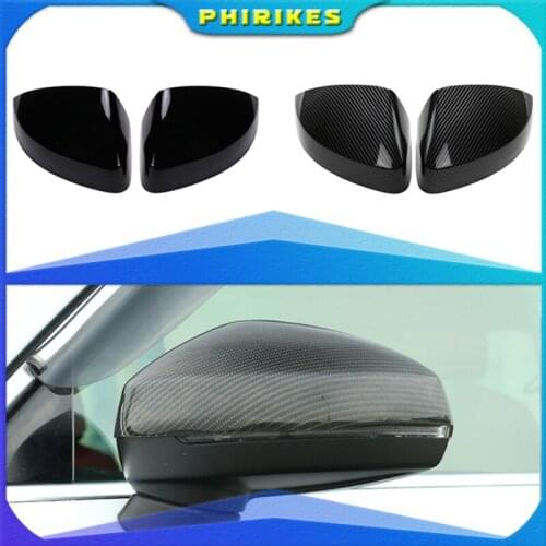 For Audi A3 S3 8V RS3 2013 2014 2015 2016 2017 2018 2019 RearView Mirror Case Cover Carbon fiber pattern or Black Cover