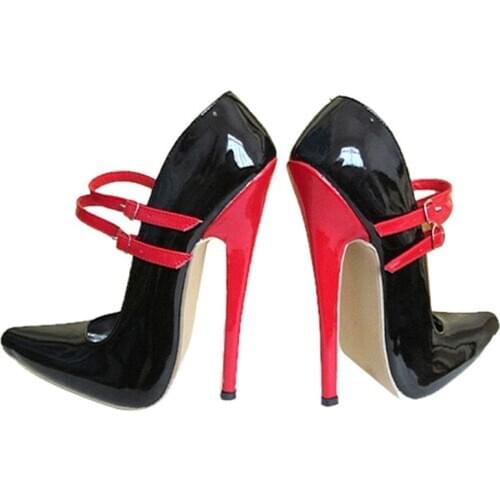 Womens Shoes 7.09in High Height Sexy Shoes Party Stiletto Heel Pointed Toe SM Shoes US Size 6-14 No.13308