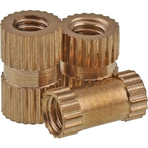 Brass insert nut Injection Molding Brass Knurled Thread Inserts Nuts M1.4 1.6 1.7 2 2.5 M3
