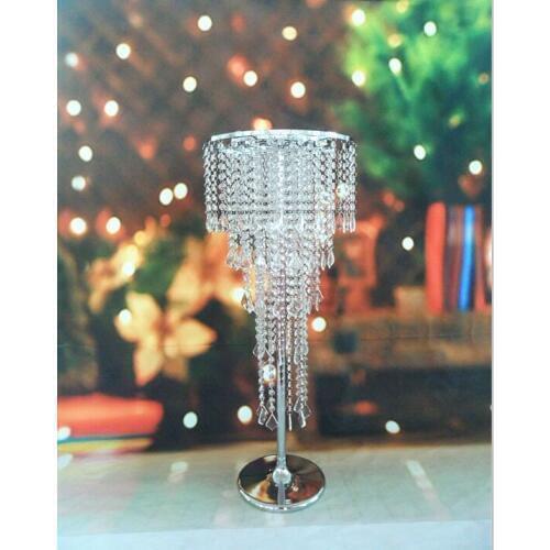 Hot Crystal Wedding Centerpiece / Table Centerpiece 80cm Tall * 35cm Diameter 5-Tier Wedding Decor flower stand