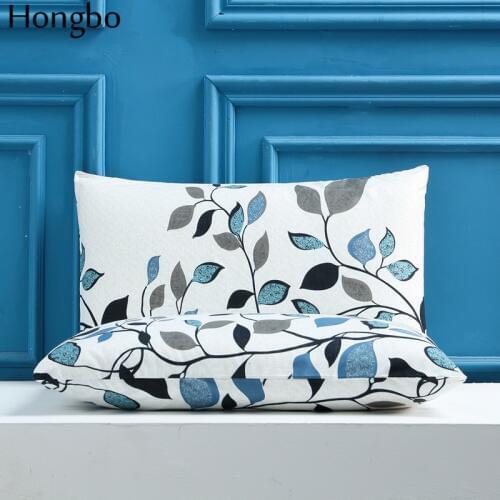 Hongbo 100% Queen Standard Polyester Soft Pillowcase Cover Chair Seat Square Pillow Cover Home