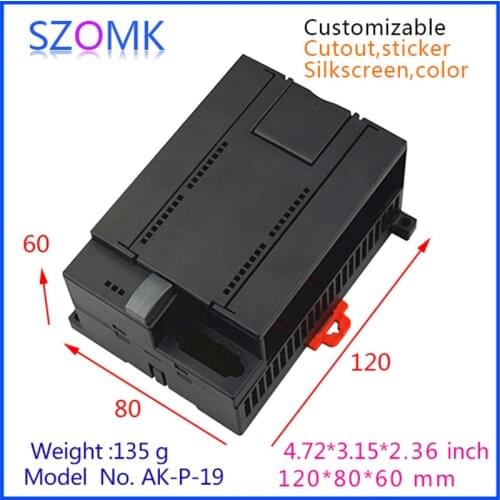 Din rail enclosure housing electronical junction box (1pcs)120*80*60mm plastic enclosure abs project box plastic instrument case