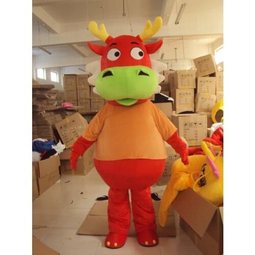 All Kinds Dragon Mascot Costume Hot Sell Mascotte Costume Pterosaur Little Green Dragon Red Yellow Dragon Cosplay Funny Mascots