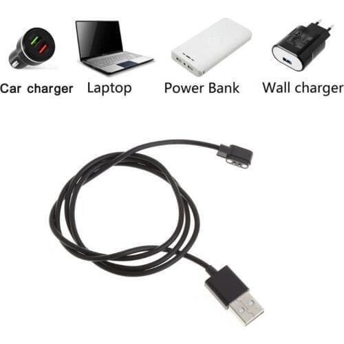80cm Magnetic USB Charge Charging Cable Cord For Smart Watch with Magnetics Plug 2.84mm Smart Bracelet