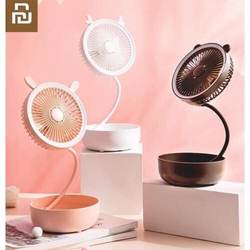 New USB charging and folding Storage portable 3 files mini fan student office desk Outdoor travel cooling fan Gale