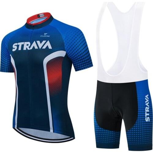 Mens outdoor new sports short-sleeved cycling jersey road quick-drying breathable mountain bike cycling jersey suit
