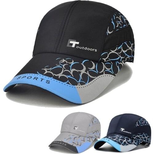 Men Summer Baseball Cap Letter Print Sport Quick Dry Hip Hop Caps Outdoor Casual Adjustable Sun Hats For Women
