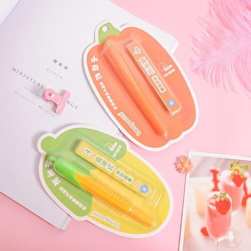 Soft Silicone Corn Pumpkin Pattern Fountain Pen Ink Sac Set Student Calligraphy Ink Sac Fountain Pen Gift Creative Stationery