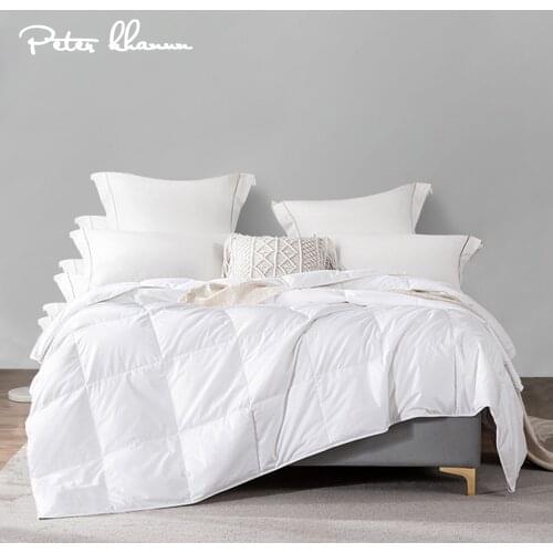Peter Khanun Lightweight Duvet/Quilt Insert 100% White Goose Down Filling Quilted Quilt Cooling Down Blanket 700 Fill Power 023
