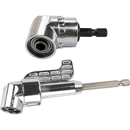 Right Angle Drill 105 Degree Right Angle Driver Angle Extension Power Screwdriver Drill Attachment 1/4inch Hex Bit Socket Screwd