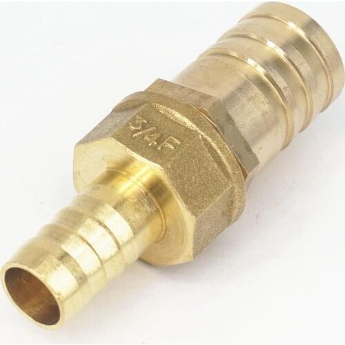 Hose Barb I/D 16mm x Hose Barb I/D 25mm Brass coupler Splicer Connector fitting for Fuel Gas Water