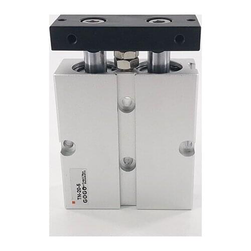 GOGO double rod cylinder TN32-15 32mm bore 15mm stroke pneumatic cylinder components for Air compressor dual rod cylinders