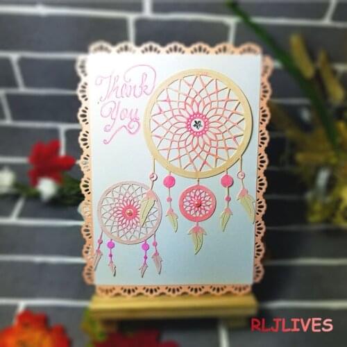 Dreamcatcher Metal Cutting Dies DIY Scrapbooking Card Stencil Paper Craft Handmade Album Handbook Decoration