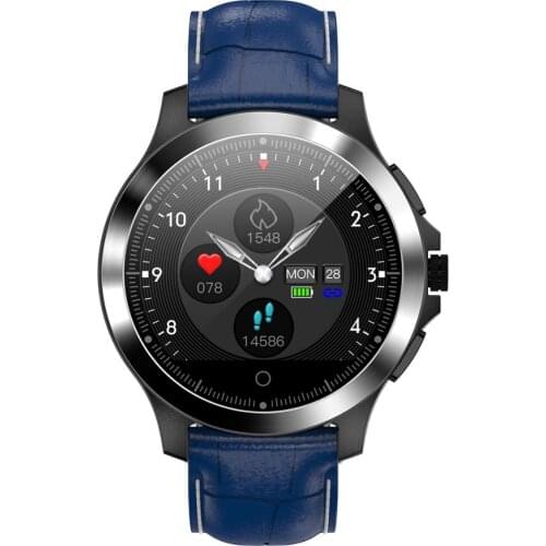 IDALL Smart Watch Sport Watch Fitness Tracker for Men and Women Wearable Devices Heart Rate Monitor Sport Watch Leather Band