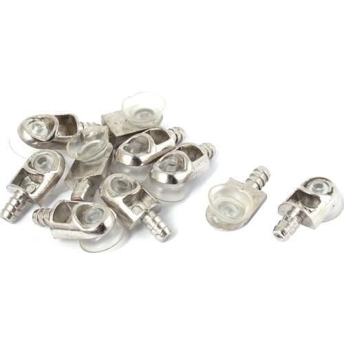 UXCELL 10 Pcs/LOT Furniture Cabinet Glass Shelves Metal Shelf Support Pins Bracket Holder Fit 13mm/0.5" Cup 25 x 12 x 7mm