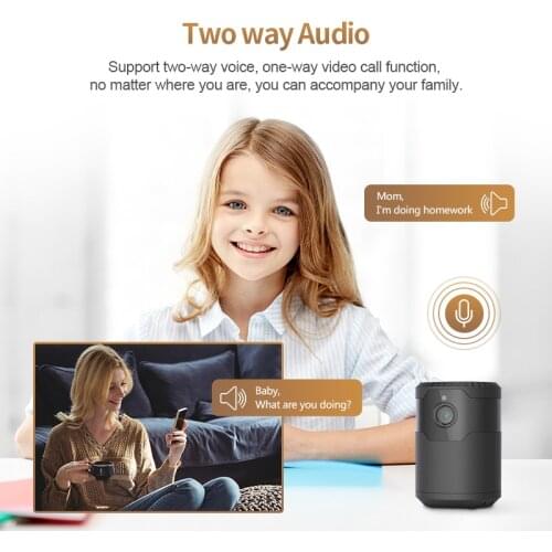 Baby Monitor Pet Camera 1200mAh Portable CCTV V380 App Cam Wireless Mini Battery Camera Wifi Security 360 Home AI Surveillance