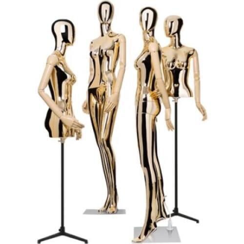 Best Quality New Style Female Electroplate Mannequin Full Body Model Factory Direct Sell
