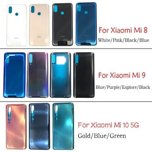 Replacement Glass Battery Back Cover Case For Xiaomi Mi 8 9 10 Mi8 Mi9 Mi10 5G