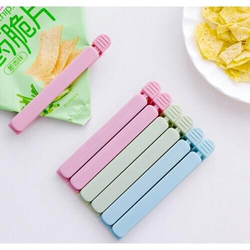 5Pcs Food Bag Clips Househould Food Snack Storage Sealing Bag Clips Sealer Clamp Kitchen Tool CLH@8
