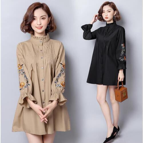 Женские рубашки с вышивкой Zeongro China At AliExpress