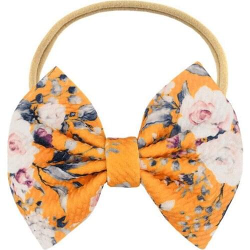 Baby Bows Headbands Girls Soft Lovely Hair Accessories For Newborn Thin Nylon Turban Traceless Infant Cute Hairband New Trand