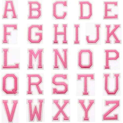 1pc English Alphabet Colorful 26 Mixed Embroidery Patch DIY Decorative Clothing Applique Delicate Embroidery Letter Stickers