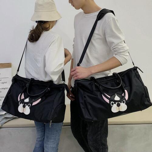 2019 New Style Fashion Cartoon Puppy Large-Volume Business Trip Travel Bag Short Trip Light Carry-on Bags Fashion Wholesale