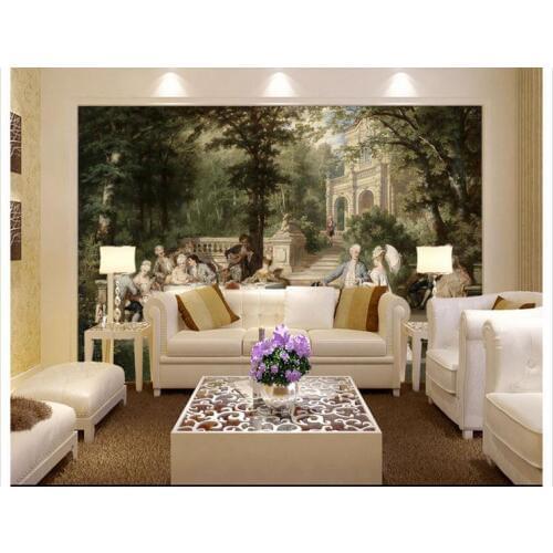 3D wallpaper 3d wall murals wallpaper "He social castle park" European background wall paintings non-won wallpaper living room