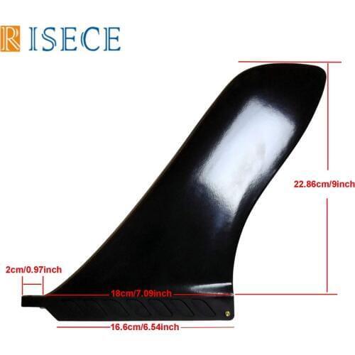 9 Inch Plastic Longboard Fin Surfboard Single Fins Nylon 9" Center Touring Fin 1PC/SET with Fin Screw