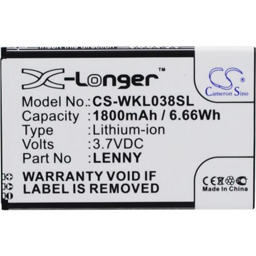 Cameron Sino 1800mah battery for WIKO B0386126 LENNY batteries