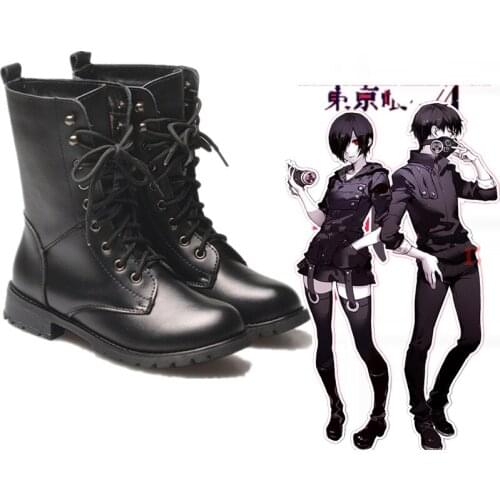 Anime Tokyo Ghoul Touka Kirishima Kaneki Ken Cosplay Shoes Halloween Party Fighting Shoes anime cosplay shoes