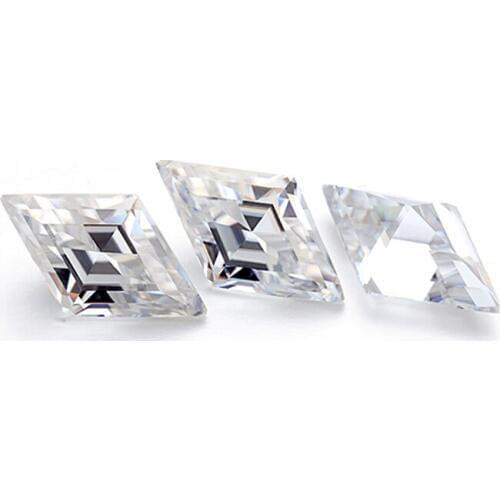Beautiful 10*6mm kite shape white brilliant moissanites per carat