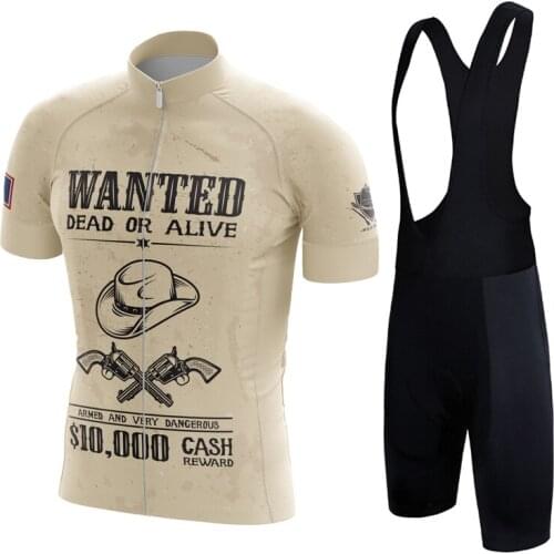 Cool Cowboy Pro Bib Cycling Set MTB Bicycle Wear Maillot Ropa Ciclismo Bike Uniform Cycling Jersey Set Cycling Clothing Unique