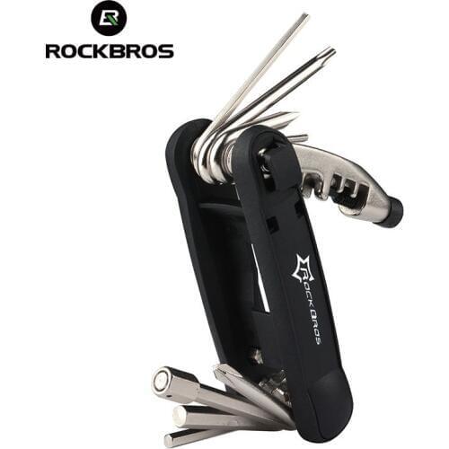ROCKBROS 12 in 1 Bicycle Repair Tools Bike Multifunctional Tools Spoke Wrench Cycle Repairing Tools Multi Repair Tool Kits Sets
