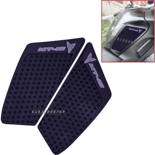 Motorcycle Tank Traction Side Pad Gas Fuel Knee Grip Decal For yamaha MT-10 MT10 2016 2017